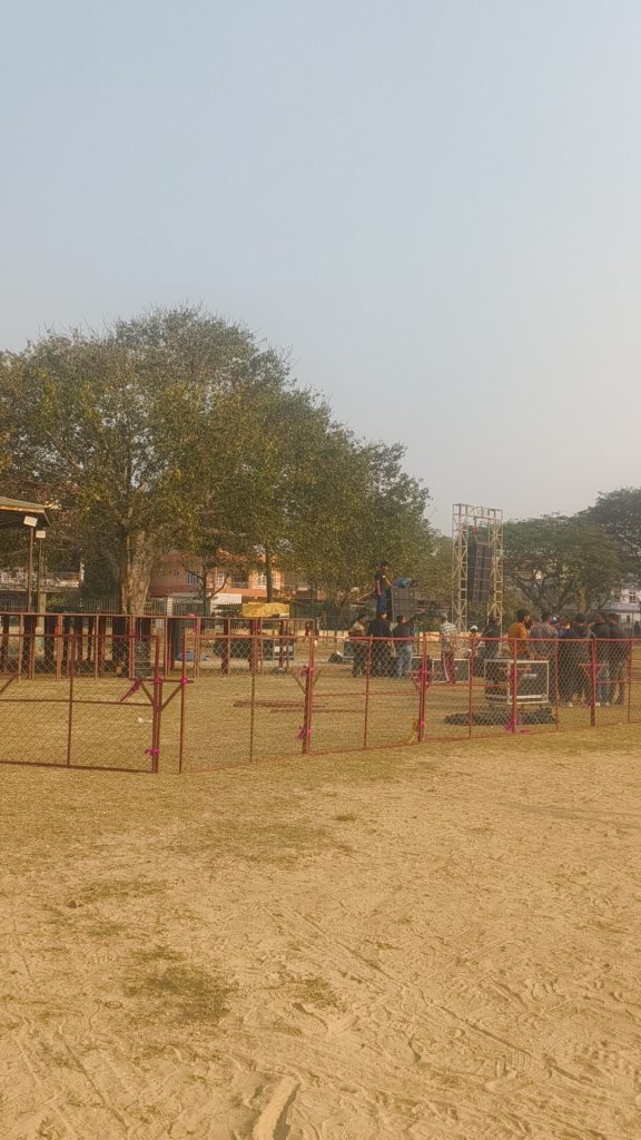 हेटौंडामा बालेन र रवि आगमनको तयारी, हुप्राचौरमा भव्य स्टेज