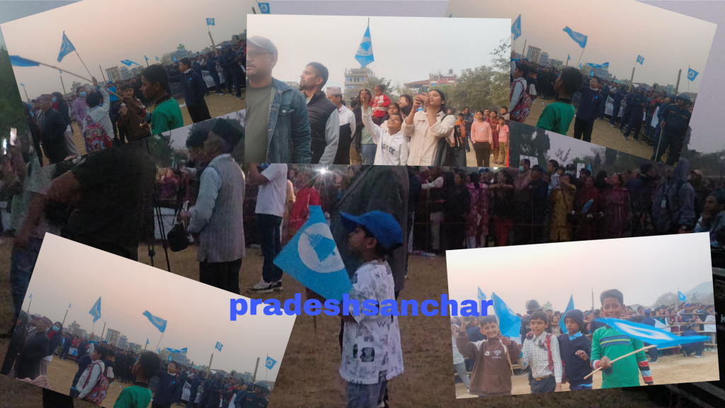 आचारसंहिता उल्लंघन गर्दै रास्वपाको चुनावी प्रचारप्रसारमा बालबालिकाको प्रयोग