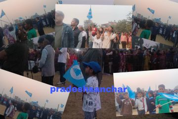 आचारसंहिता उल्लंघन गर्दै रास्वपाको चुनावी प्रचारप्रसारमा बालबालिकाको प्रयोग 