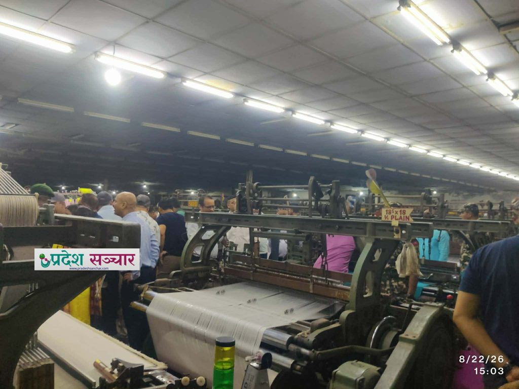 हेटौँडा कपडा उद्योगमा चहलपहल फर्किएसंगै पलायो  उत्पादनको आशा