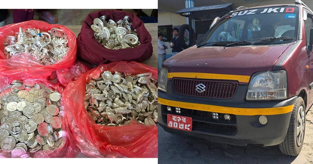 हेटौँडामा फल्स बटम बनाएर ल्याइएको चाँदीसहित चार भारतीय पक्राउ